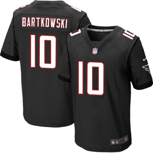 Nike Falcons 10 Steve Bartkowski Black Elite Jersey