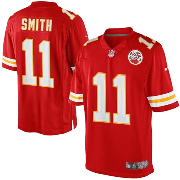 Nike Chiefs 11 Alex Smith Red Youth Game Jersey