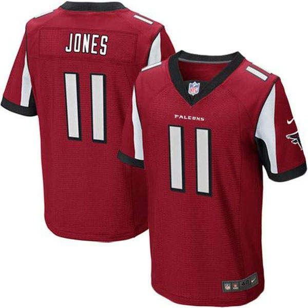 Nike Falcons 11 Julio Jones Red Elite Jersey