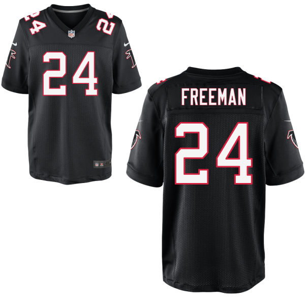 Nike Falcons 24 Devonta Freeman Black Elite Jersey