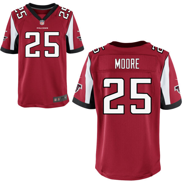 Nike Falcons 25 William Moore Red Elite Jersey