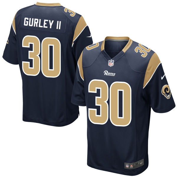 Nike Rams 30 Todd Gurley II Blue Youth Game Jersey