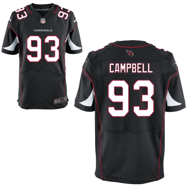 Nike Cardinals 93 Calais Campbell Black Elite Jersey