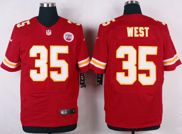 Nike Chiefs 35 Charcandrick West Red Elite Jersey