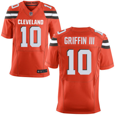 Nike Browns 10 Robert Griffin III Orange Elite Jersey