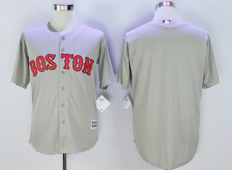 Red Sox Blank Grey Cool Base Jersey