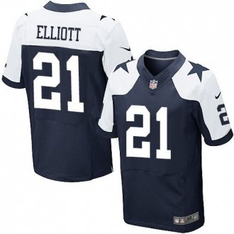 Nike Cowboys 21 Ezekiel Elliott Blue Alternate Elite Jersey