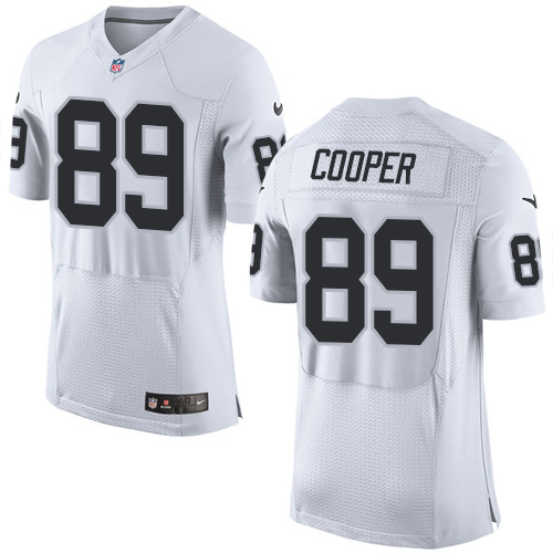 Nike Raiders 89 Amari Cooper White Big Size Elite Jersey