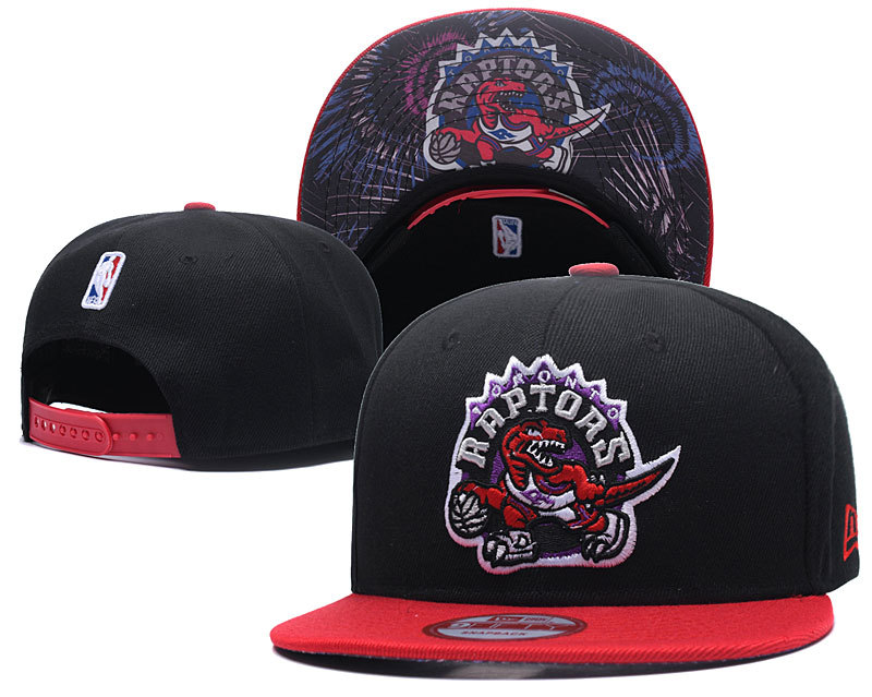 Raptors Team Logo Black Snapback Adjustable Hat LH