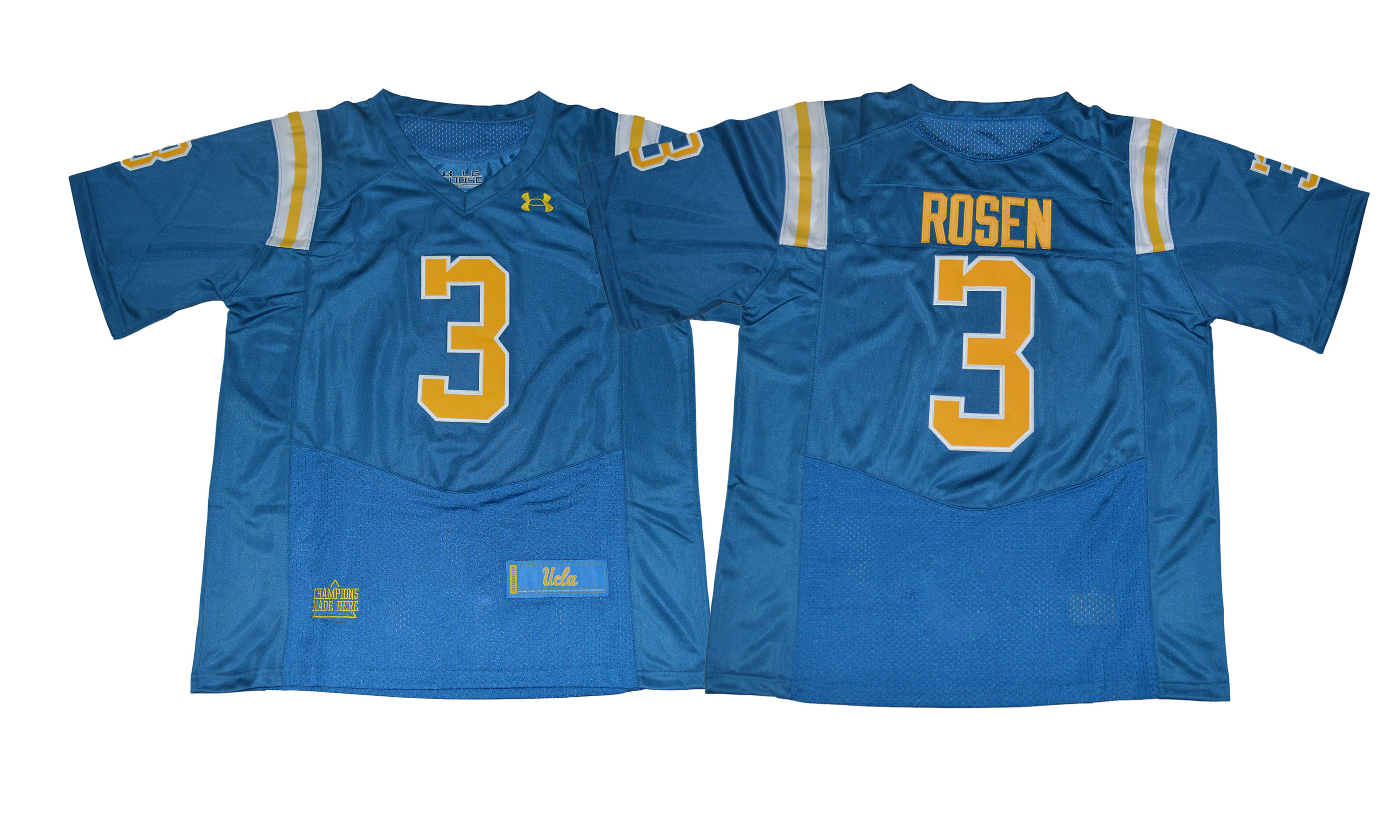 UCLA Bruins 3 Josh Rosen Blue College Football Jersey