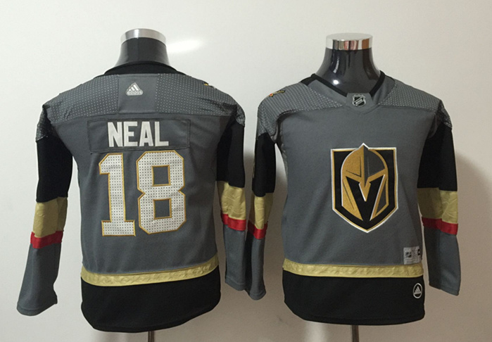 Vegas Golden Knights 18 James Neal Gray Youth Adidas Jersey