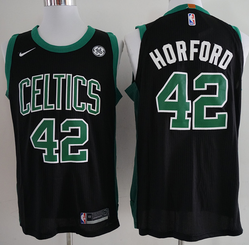 Celtics 42 Al Horford Black Nike Authentic Jersey