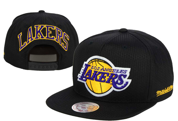 Lakers Team Logo Black Adjustable Hat