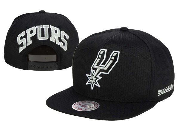 Spurs Team Logo Black Adjustable Hat