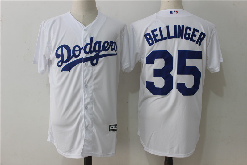 Dodgers 35 Cody Bellinger White Cool Base Jersey