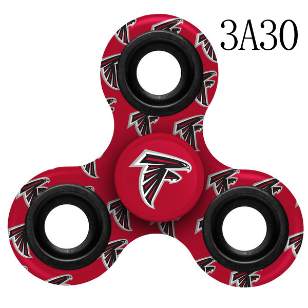 Falcons Multi-Logo Red 3 Way Fidget Spinner