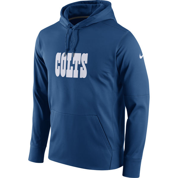 Indianapolis Colts Nike Circuit Wordmark Essential Performance Pullover Hoodie Royal
