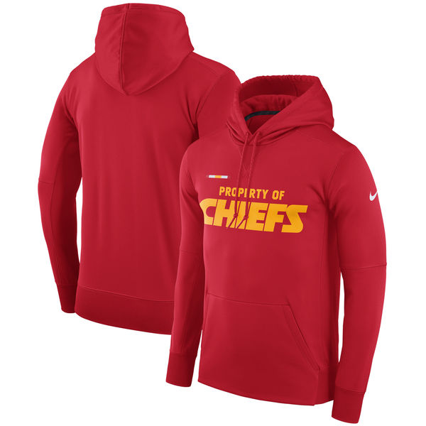 Kansas City Chiefs Nike Property Of Performance Pullover Hoodie Red