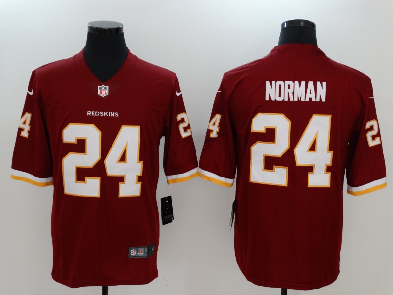 Nike Redskins 24 Josh Norman Red Vapor Untouchable Player Limited Jersey