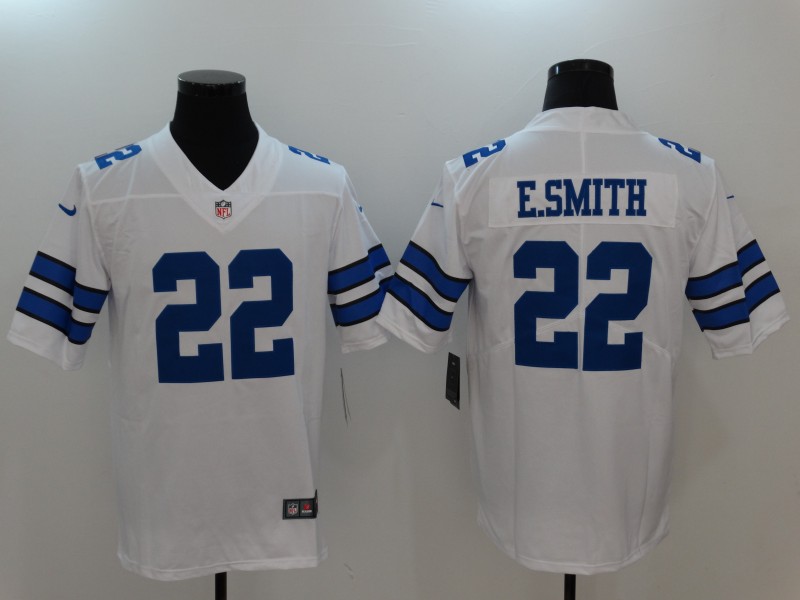 Nike Cowboys 22 Emmitt Smith White Youth Vapor Untouchable Player Limited Jersey