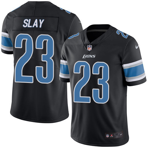 Nike Lions 23 Slay Darius Black Youth Color Rush Limited Jersey