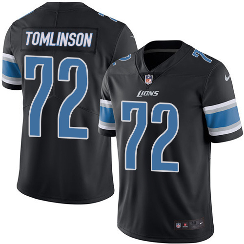 Nike Lions 72 Tomlinson Laken Black Youth Color Rush Limited Jersey