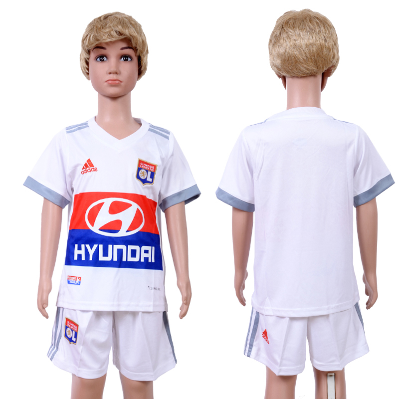 2017-18 Lyon Home Youth Soccer Jersey