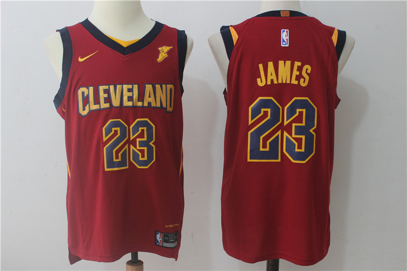 Cavaliers 23 LeBron James Red Nike Authentic Jersey