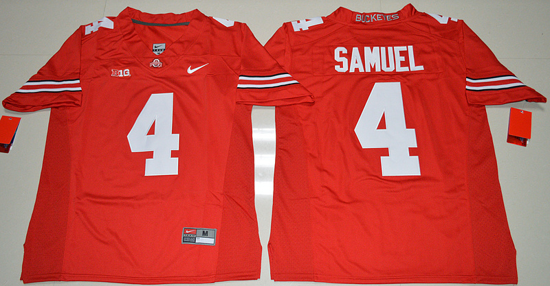 Ohio State Buckeyes 4 Curtis Samuel Red College Football Jersey