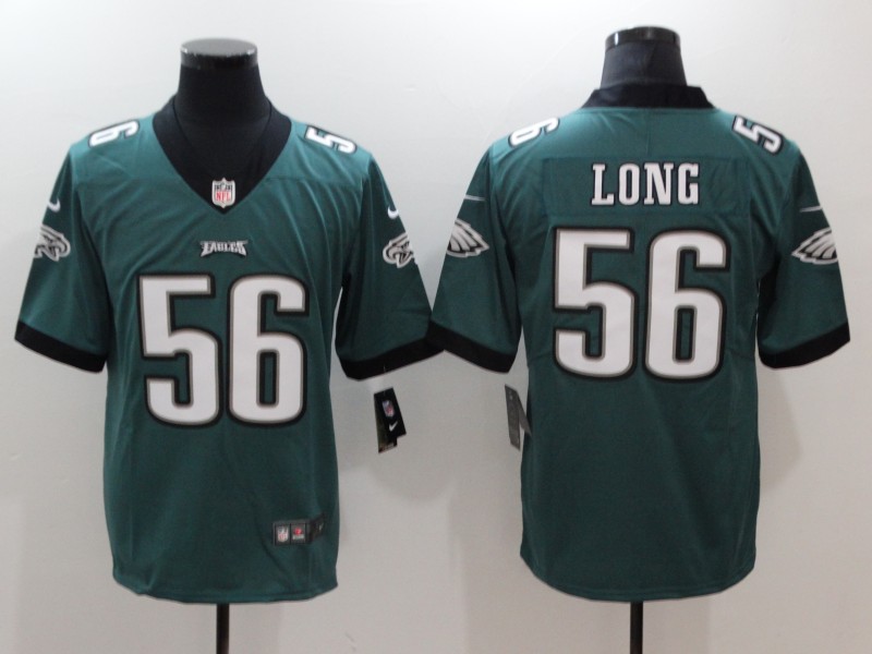 Nike Eagles 56 Chris Long Green Youth Vapor Untouchable Player Limited Jersey