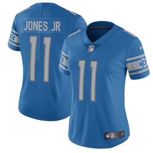 Nike Lions 11 Marvin Jones Jr Blue Women Vapor Untouchable Limited Jersey