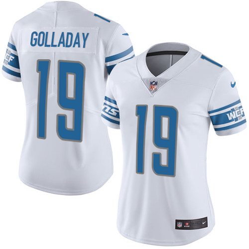 Nike Lions 19 Kenny Golladay White Women Vapor Untouchable Limited Jersey