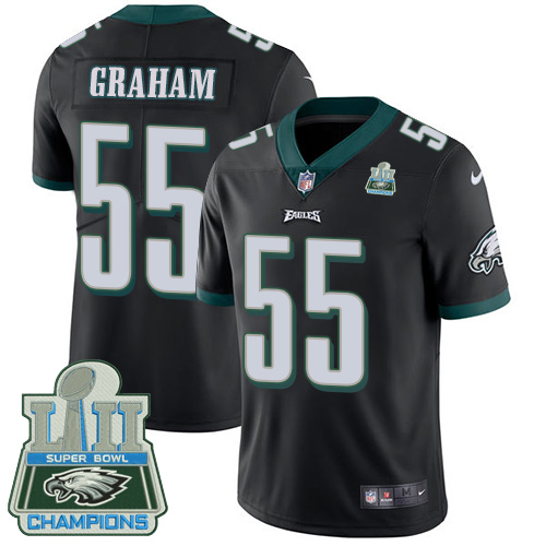 Nike Eagles 55 Brandon Graham Black 2018 Super Bowl Champions Vapor Untouchable Player Limited Jersey