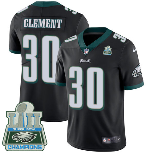 Nike Eagles Corey Clement Black 2018 Super Bowl Champions Vapor Untouchable Player Limited Jersey