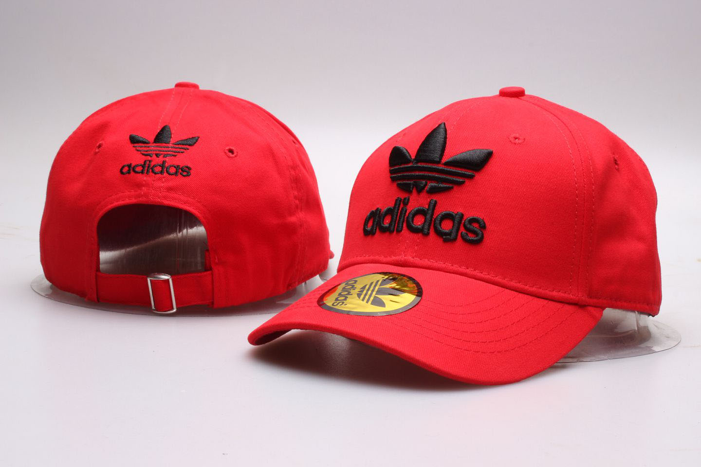 Adidas Fresh Logo Red Peaked Adjustable Hat YP