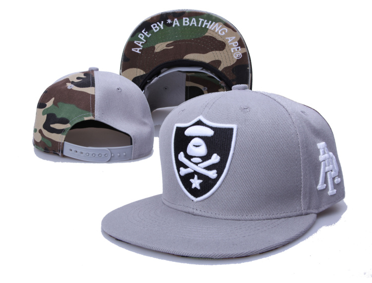 AAPE By A Bathing Ape Apunvs Gray Camo Adjustbable Hat