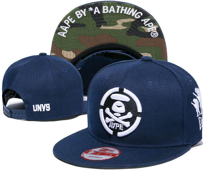 AAPE By A Bathing Ape Apunvs Navy Camo Adjustbable Hat