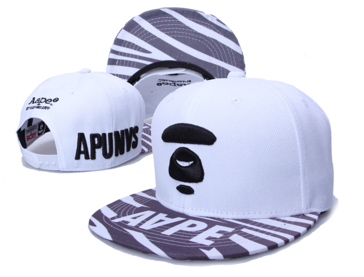 AAPE By A Bathing Ape Apunvs White Adjustbable Hat