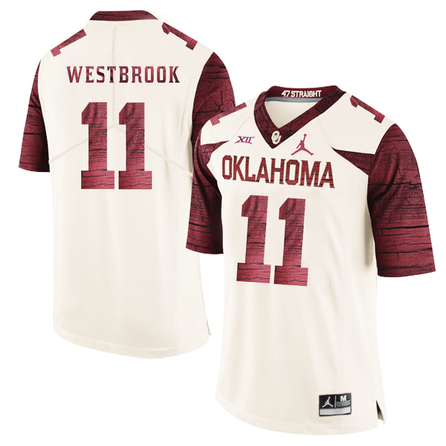 Oklahoma Sooners 11 Dede Westbrook White 47 Game Winning Streak College Football Jersey