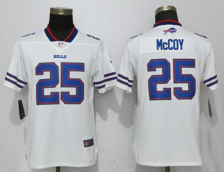 Nike Bills 25 LeSean McCoy White Women Vapor Untouchable Limited Jersey
