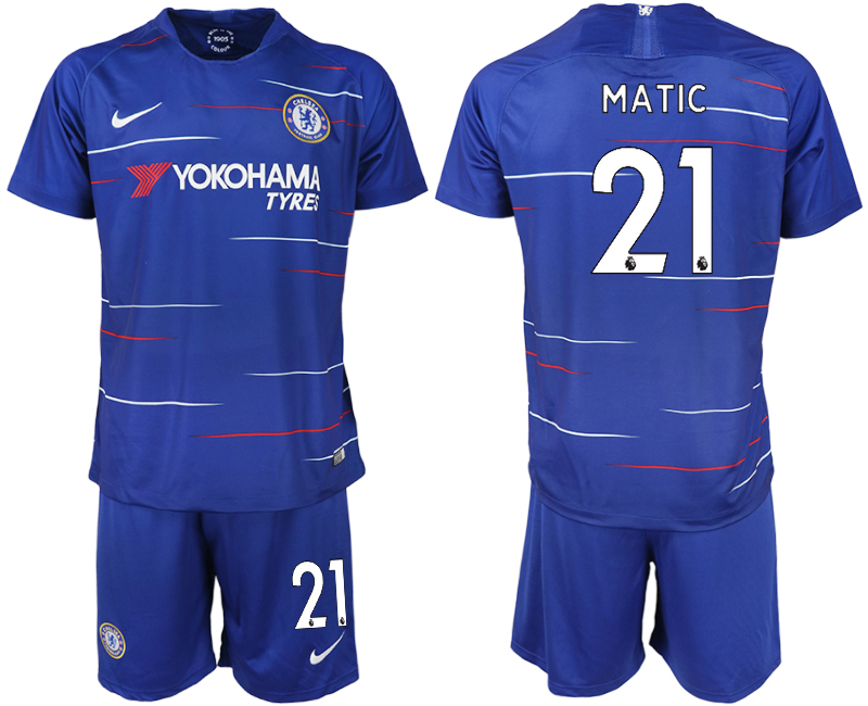 2018-19 Chelsea FC 21 MATIC Home Soccer Jersey