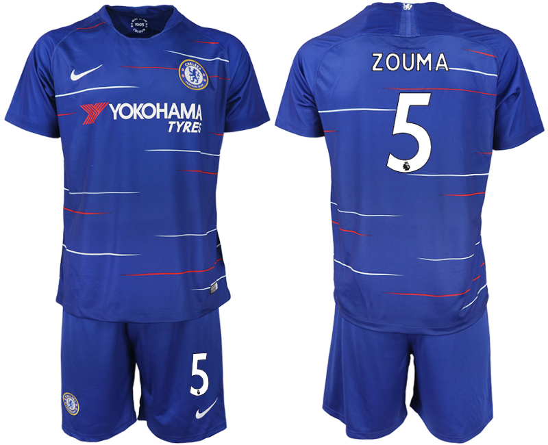 2018-19 Chelsea FC 5 ZOUMA Home Soccer Jersey