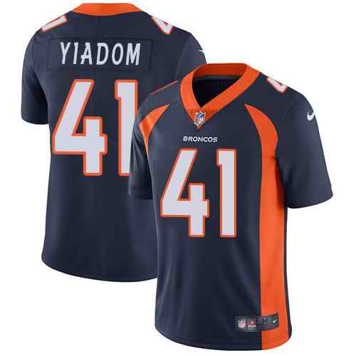 Nike Broncos 41 Isaac Yiadom Navy Alternate Youth Vapor Untouchable Limited Jersey