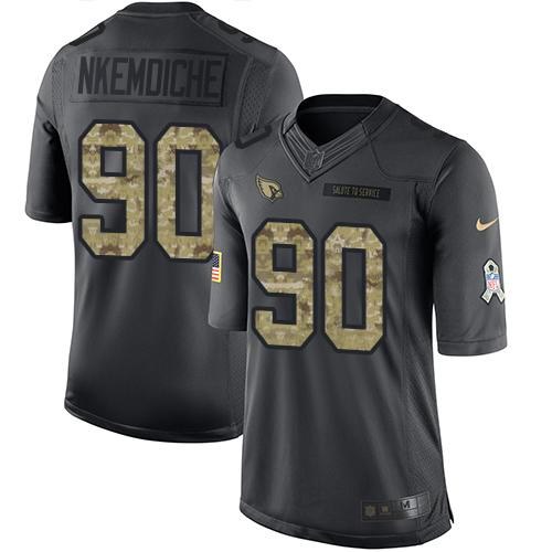 Nike Cardinals 90 Robert Nkemdiche Anthracite Salute To Service Limited Jersey