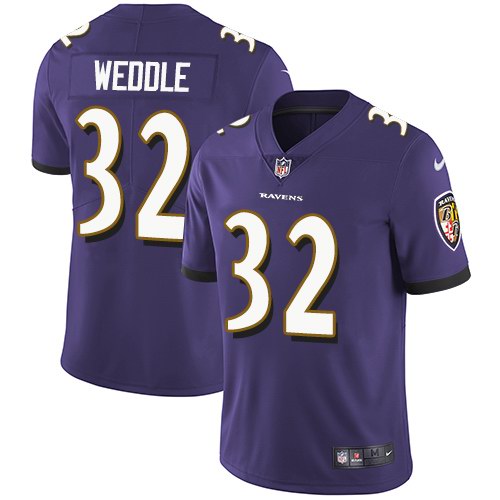 Nike Ravens 32 Eric Weddle Purple Youth Vapor Untouchable Limited Jersey