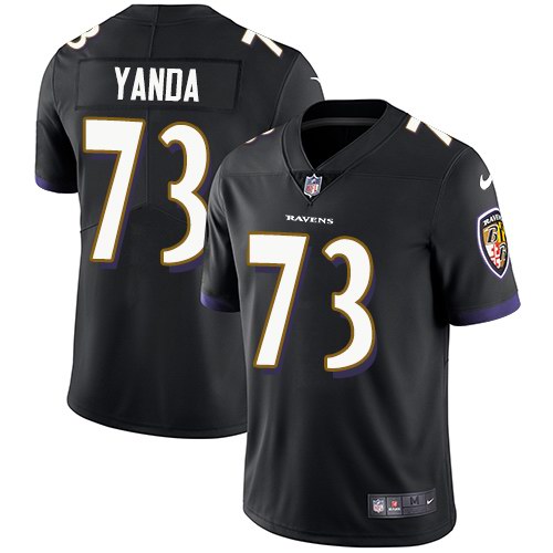Nike Ravens 73 Marshal Yanda Black Alternate Youth Vapor Untouchable Limited Jersey
