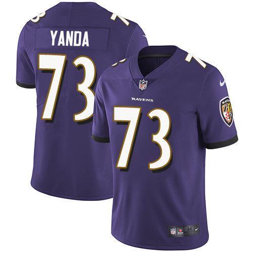 Nike Ravens 73 Marshal Yanda Purple Youth Vapor Untouchable Limited Jersey