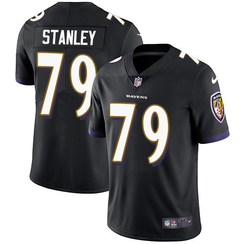 Nike Ravens 79 Ronnie Stanley Black Alternate Vapor Untouchable Limited Jersey