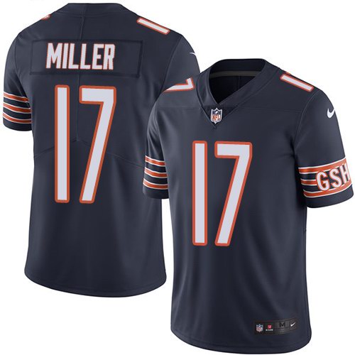 Nike Bears 17 Anthony Miller Navy Youth Vapor Untouchable Limited Jersey