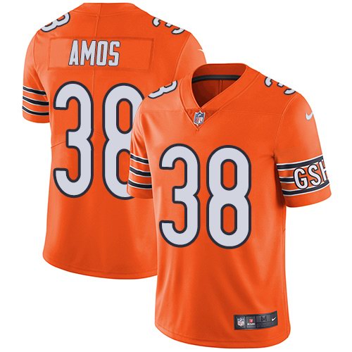 Nike Bears 38 Adrian Amos Orange Vapor Untouchable Limited Jersey